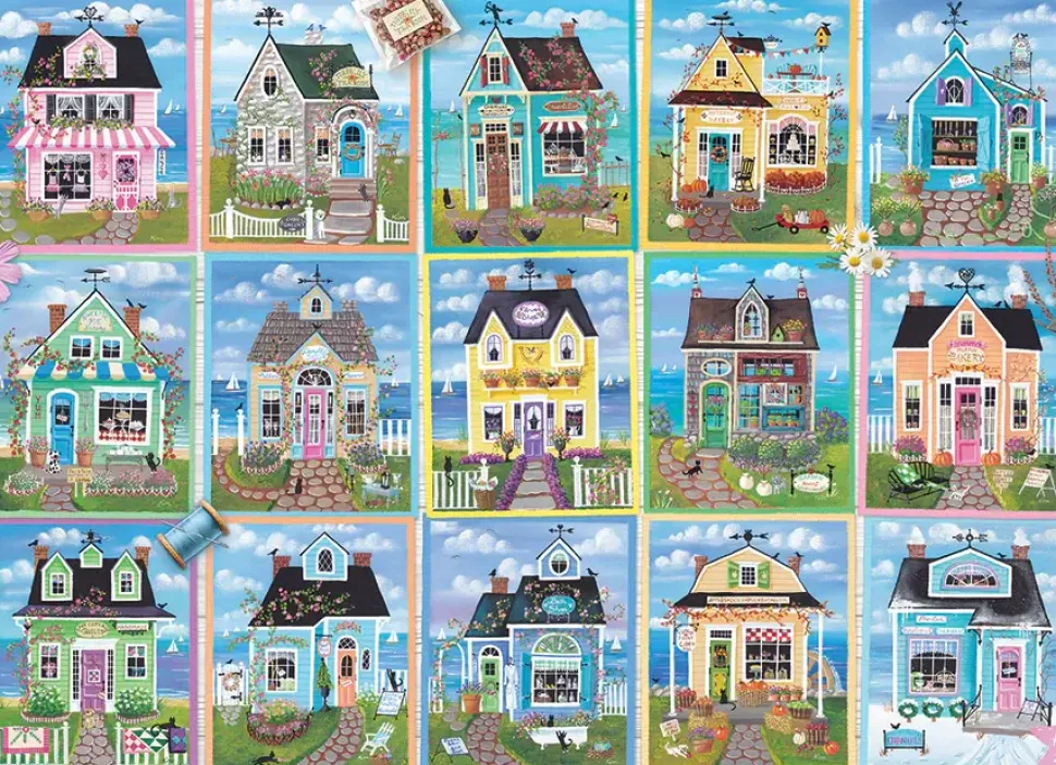 Puzzle Casas de campo à beira-mar