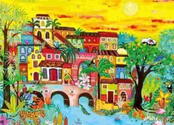 Puzzle Casas na floresta