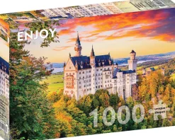 Puzzle Castelo de Neuschwanstein no outono, Alemanha