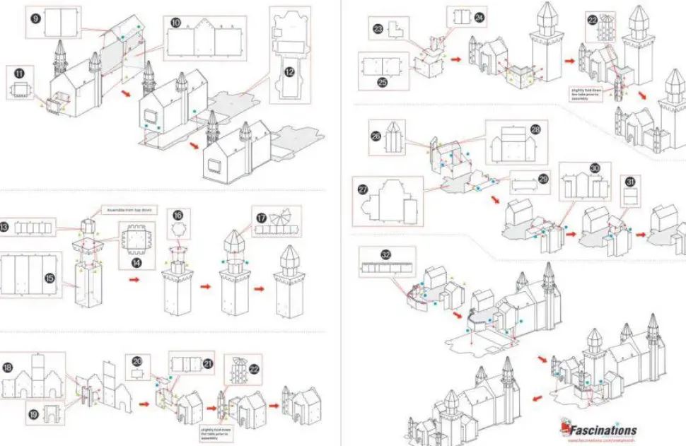 Puzzle Castelo de Neuschwanstein metal 3D