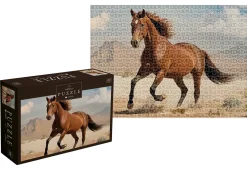Puzzle Cavalo selvagem castanho