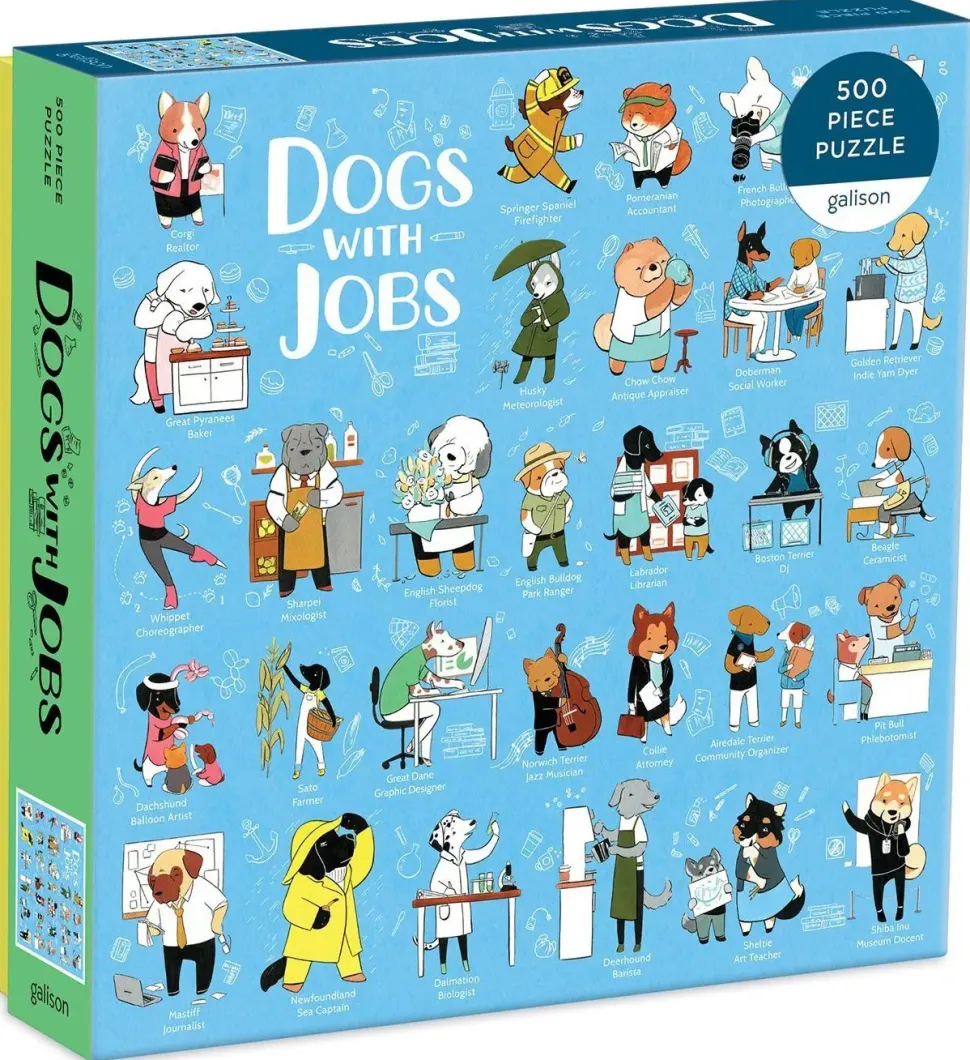 Puzzle Cães com empregos