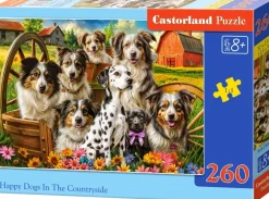 Puzzle Cães felizes no campo