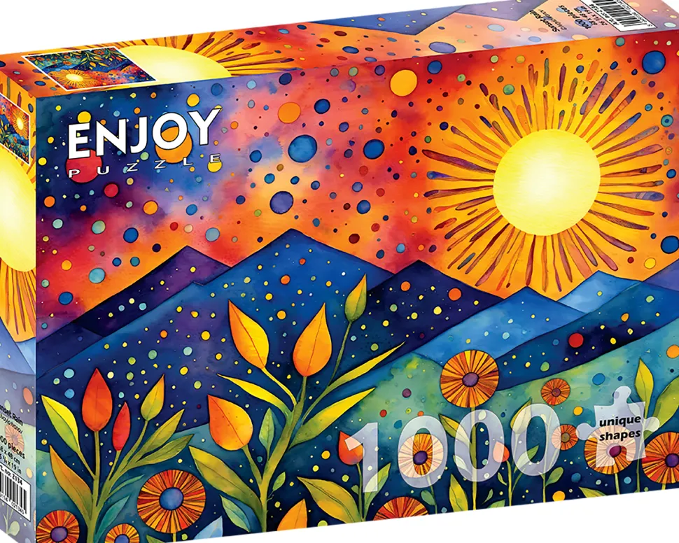 Puzzle Chuva do pôr do sol