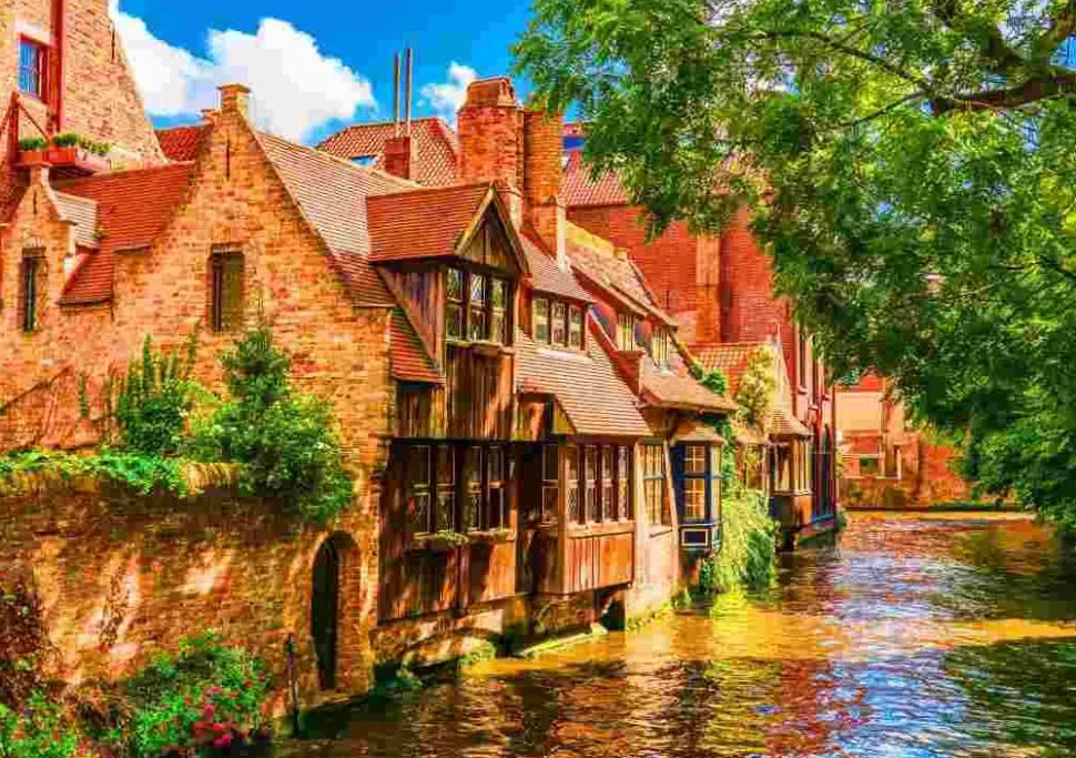 Puzzle Cidade Velha de Bruges, Bélgica