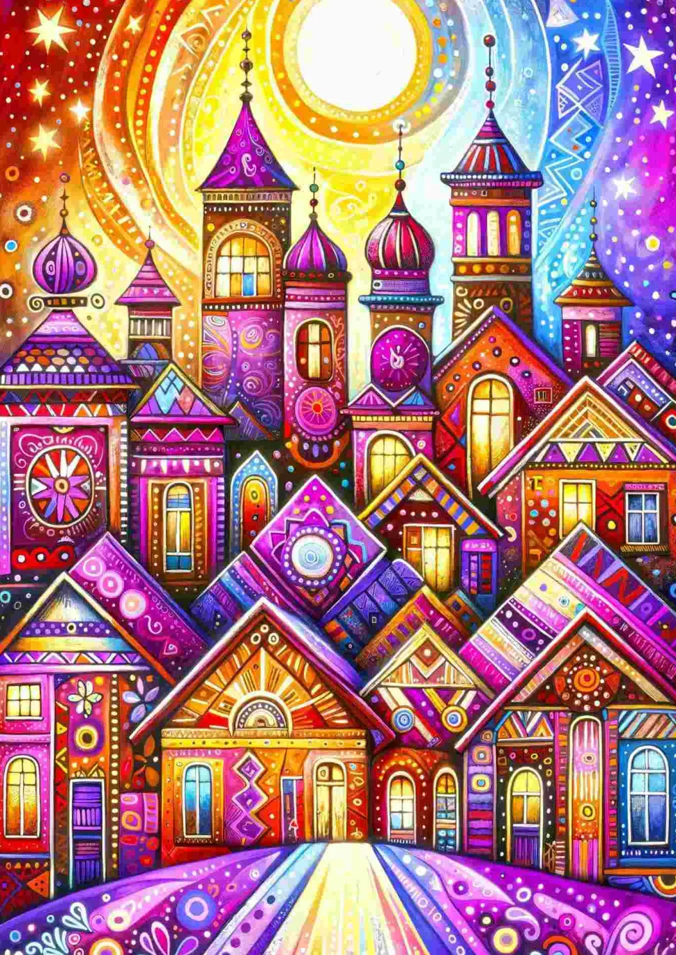 Puzzle Cidade Violeta