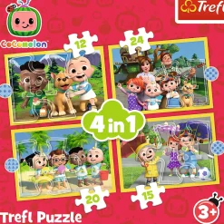 Puzzle Cocomelon 4v1: Conheça os personagens