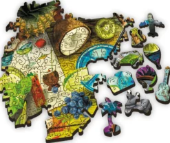 Puzzle Coctails coloridos de madeira