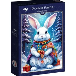 Puzzle Coelho de inverno