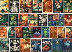 Puzzle Colagem de invasão alienígena