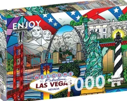 Puzzle Colagem de Marcos Americanos