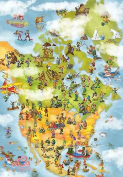 Puzzle Coleção Cartoon - EUA