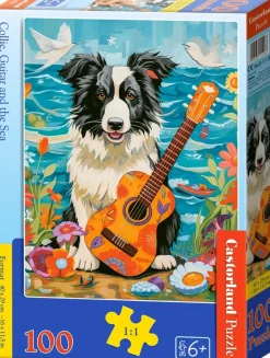 Puzzle Collie, Guitarra e o Mar