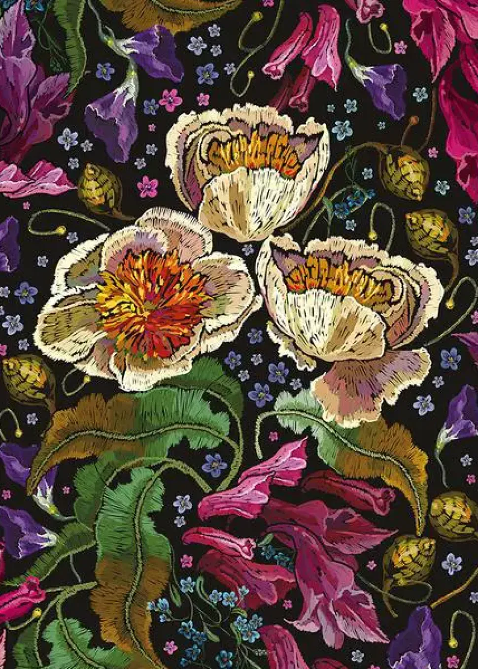 Puzzle Colorful flowers plants