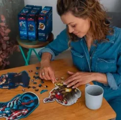 Puzzle Contour Brave Iron Man madeira