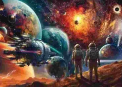 Puzzle Cores Cósmicas: Uma Viagem ao Espaço