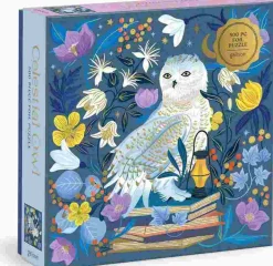 Puzzle Coruja celeste em metal