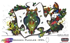 Puzzle Coruja de madeira