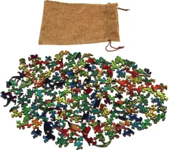 Puzzle Coruja de madeira