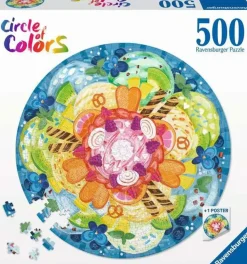 Puzzle Círculo de cores: Rodada de sorvete