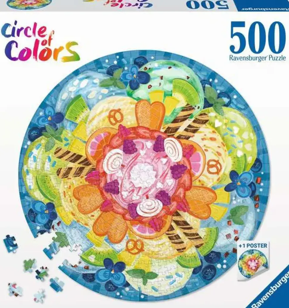 Puzzle Círculo de cores: Rodada de sorvete