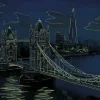 Puzzle Crepúsculo sobre a Tower Bridge, néon