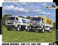 Puzzle Dakar especificamente - LIAZ 111, LIAZ 100