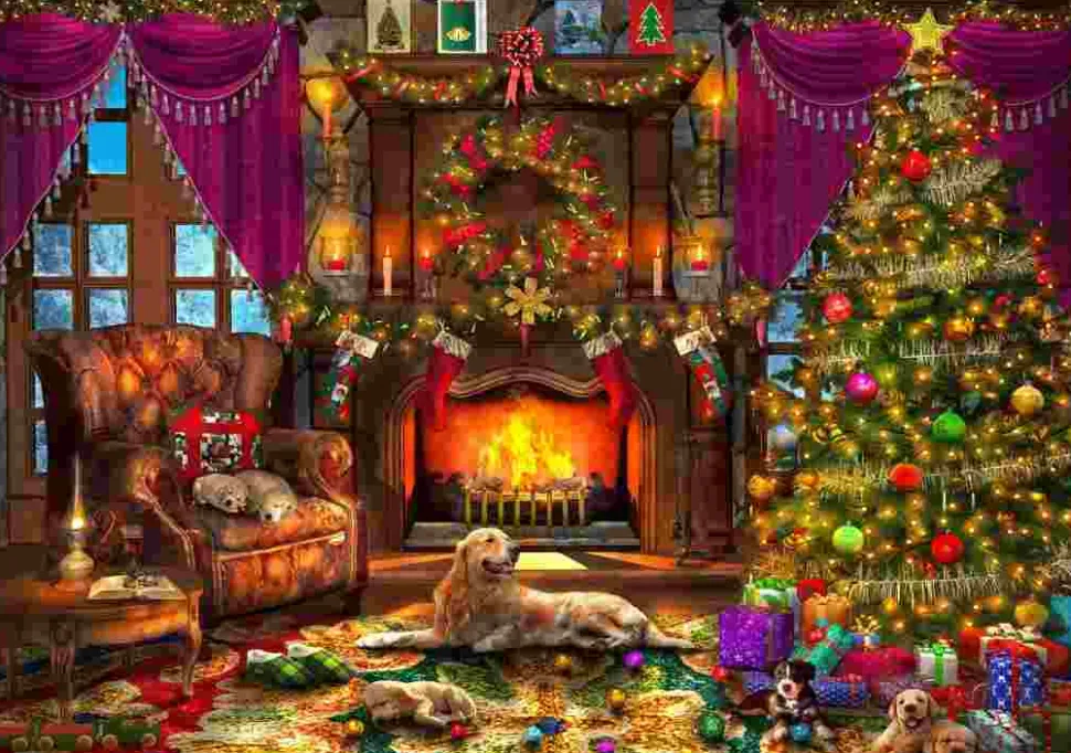 Puzzle Davison: Quarto de Natal aconchegante