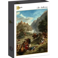 Puzzle Delacroix Eugène: árabes escaramuçando nas montanhas, 1863