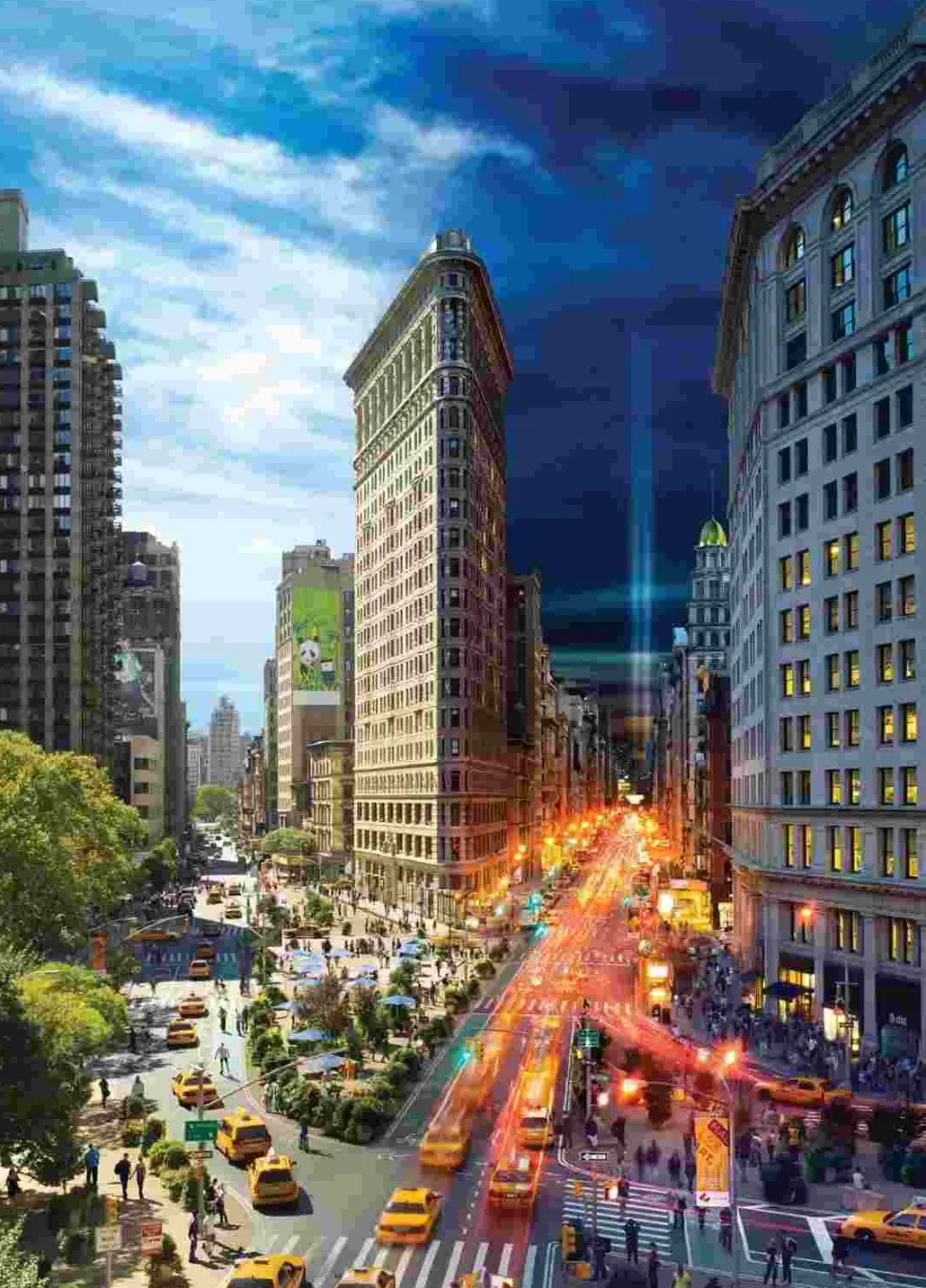 Puzzle Dia para Noite