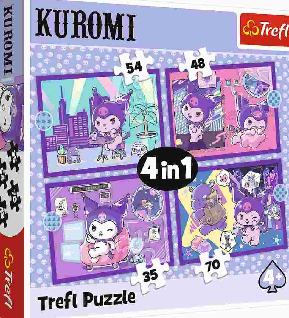 Puzzle Dia 4v1 com Kuromi