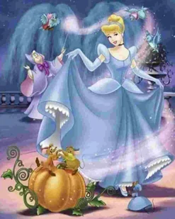 Puzzle Diamant painting: Cinderela 30x40cm