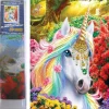Puzzle Diamant painting: Unicórnio decorado 30x40cm