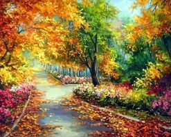 Puzzle Diamante Pintura Outono no parque 30x40cm