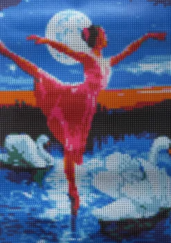 Puzzle Diamond Painting Baletka medzi labu钮ami 30x40cm