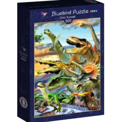 Puzzle Dino Sunset