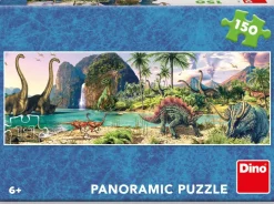 Puzzle Dinossauros à beira do lago