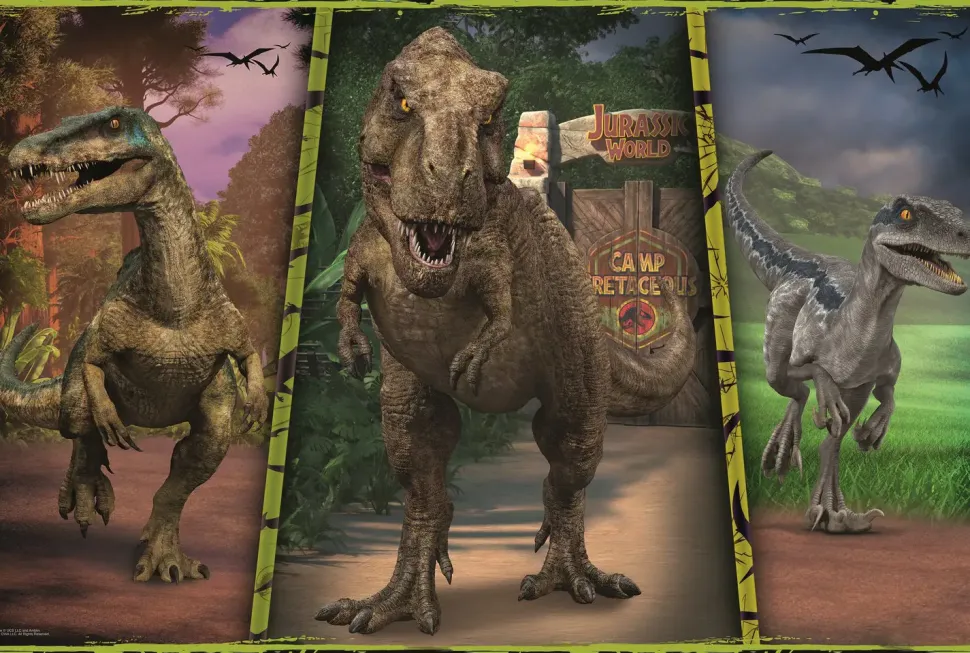 Puzzle Dinossauros Coloridos 104XL