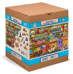 Puzzle Doces aventuras em madeira