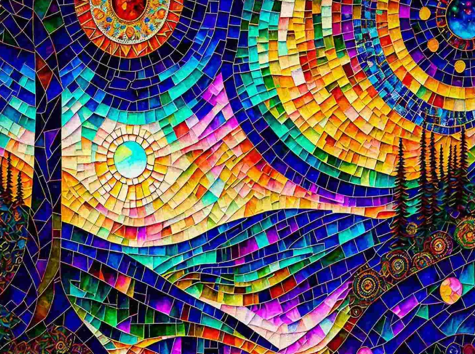 Puzzle Domingo psicadélico