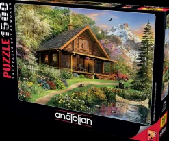 Puzzle Dominic Davison: casa de cabana de madeira