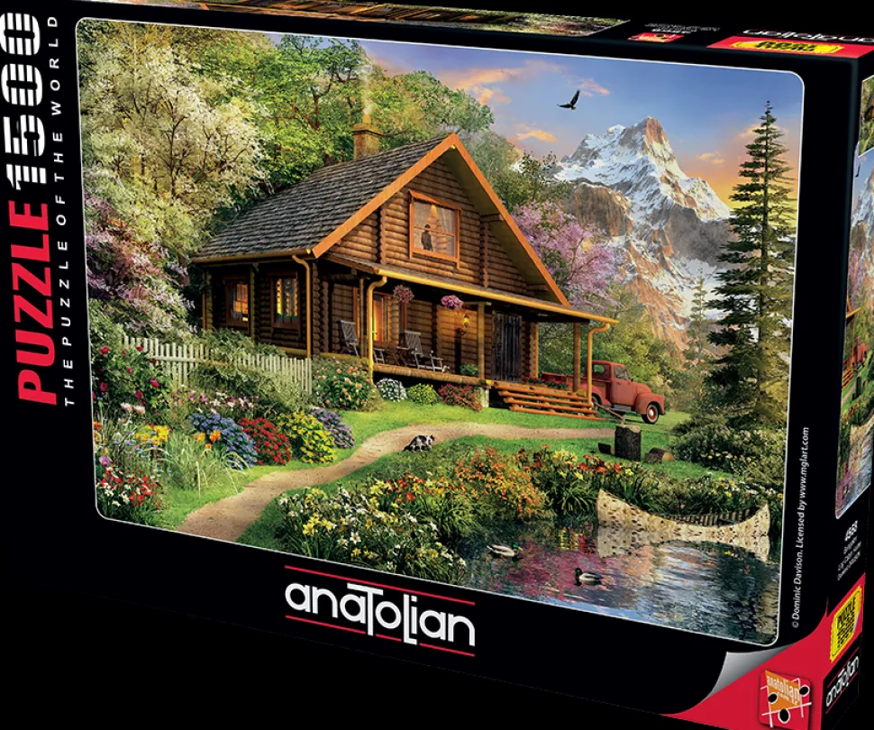 Puzzle Dominic Davison: casa de cabana de madeira