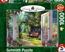 Puzzle Dominic Davison: uma vista do jardim encantador