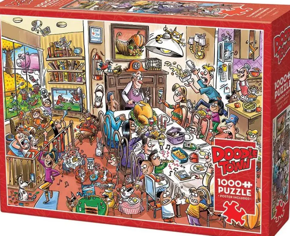 Puzzle DoodleTown: União de Ação de Graças