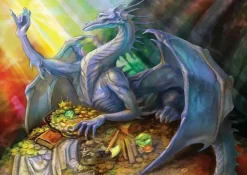 Puzzle Dragão Azul e Tesouro MINI