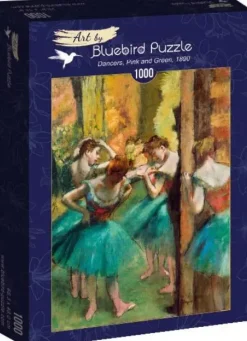 Puzzle Edgar Degas: dançarinos, rosa e verde, 1890