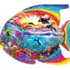 Puzzle Em Forma de Peixe Tropical