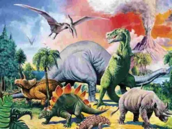 Puzzle Entre os Dinossauros
