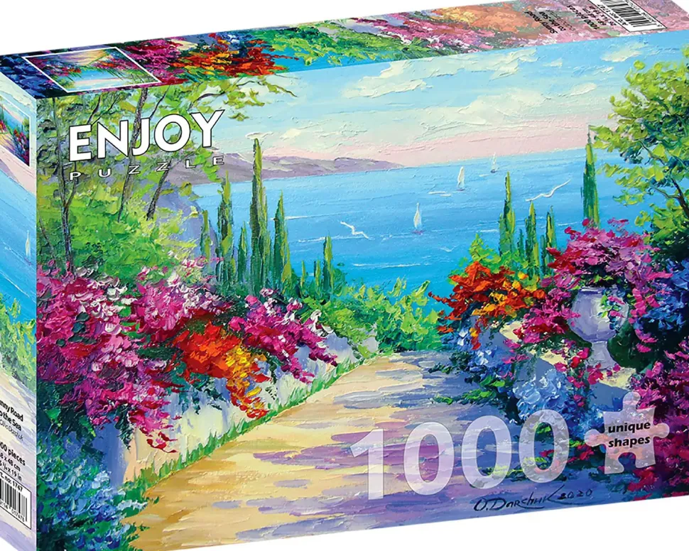 Puzzle Estrada ensolarada para o mar