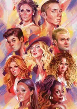 Puzzle Estrelas da música mundial